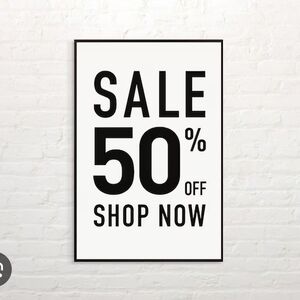 50% one single item or 60% off 3 or more Bundled items!